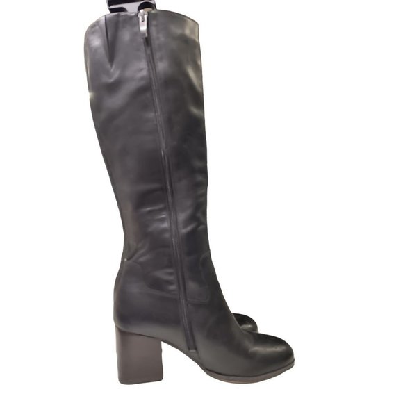 Franco Sarto Shoes - Franco Sarto Anberlin Womens Leather Knee-High Riding Boots Size 6